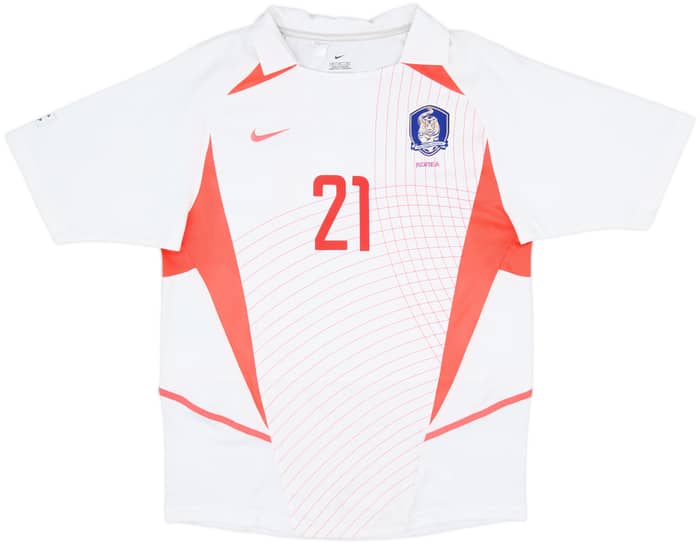 2002-03 South Korea Away Shirt J S Park #21 - 7/10 - (M)