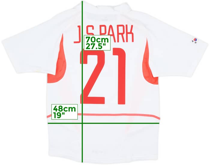 2002-03 South Korea Away Shirt J S Park #21 - 7/10 - (M)