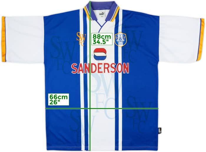 1995-97 Sheffield Wednesday Home Shirt - 8/10 - (XL)