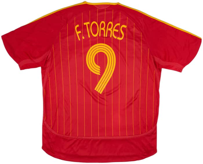 2006-08 Spain Home Shirt F.Torres #9 - 5/10 - (XL)