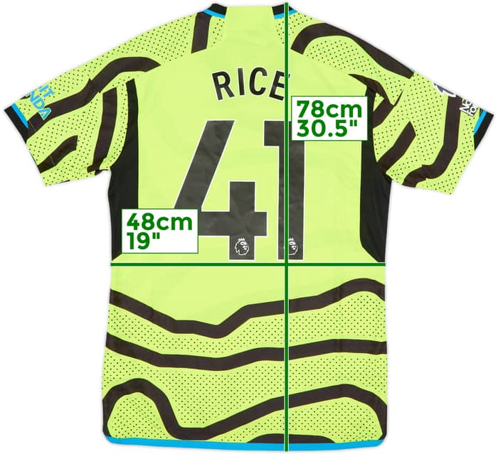 Camiseta auténtica de visitante del Arsenal 2023-24 Rice #41 (M)