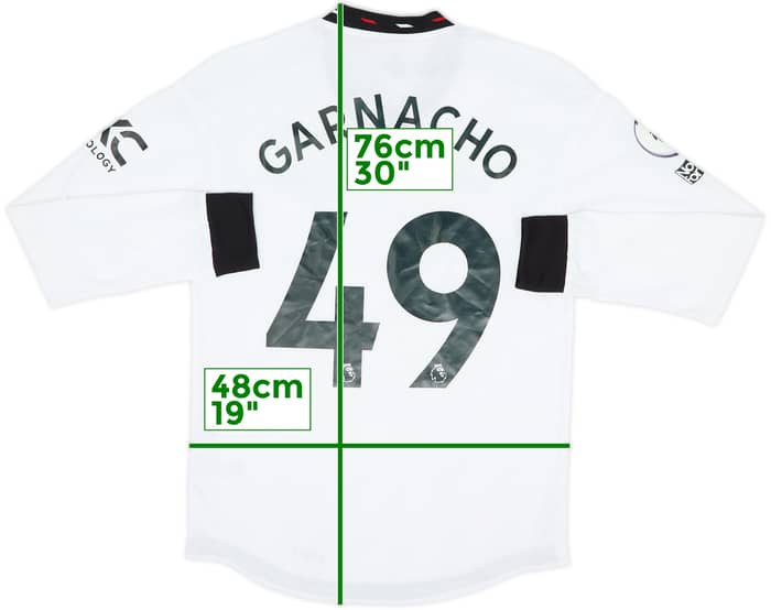 2022-23 Manchester United Authentic Away L/S Shirt Garnacho #49 (S)