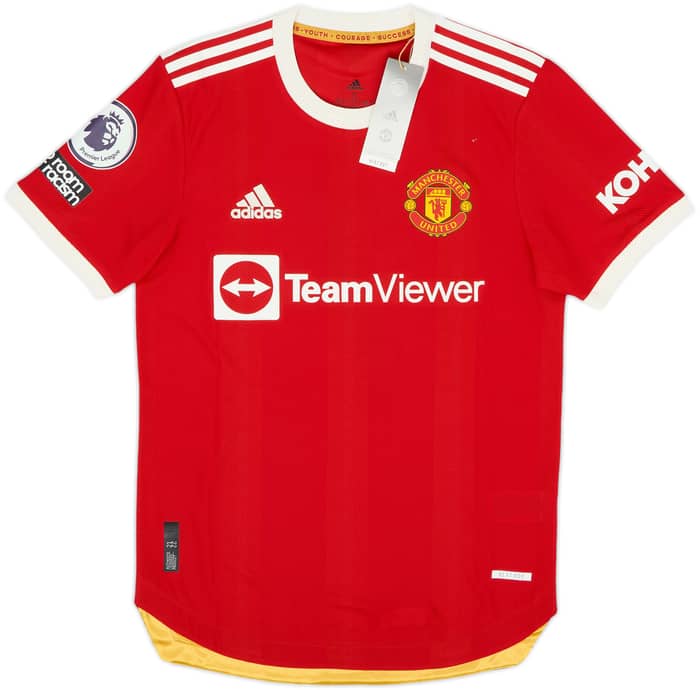 Camiseta auténtica de local del Manchester United 2021-22 Ronaldo #7 (S)