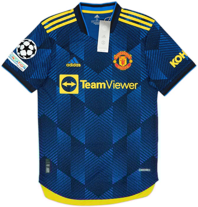Camiseta auténtica de la tercera equipación del Manchester United 2021-22 Ronaldo #7 (S)