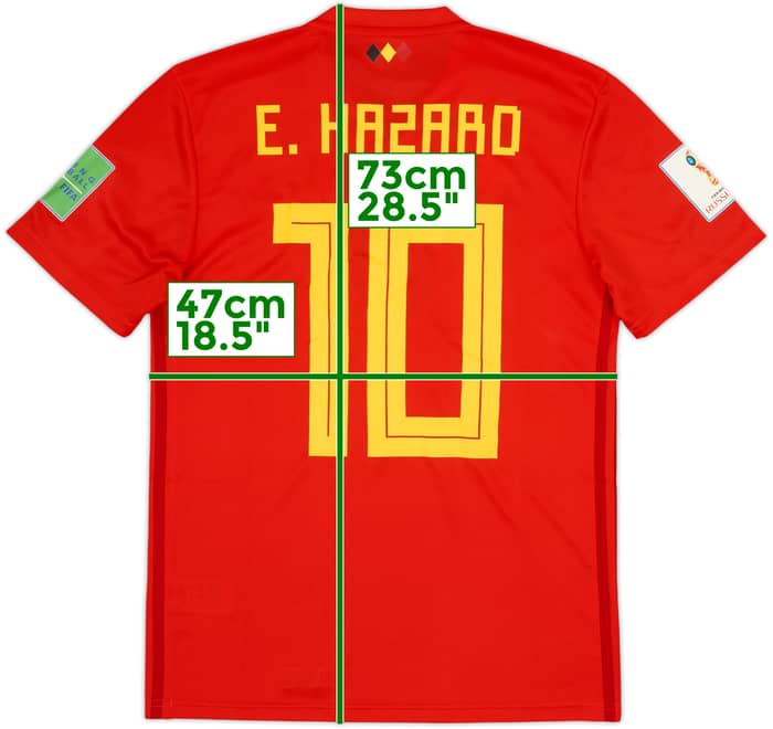 2018-19 Belgium Home Shirt Hazard #10 (S)
