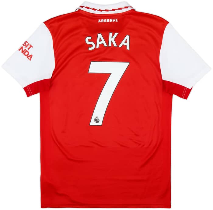 2022-23 Arsenal Home Shirt Saka #7 - 7/10 - (S)