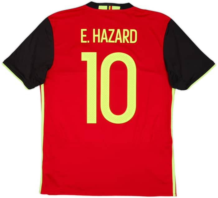 2016-17 Belgium Home Shirt E. Hazard #10 - 9/10 - (M)