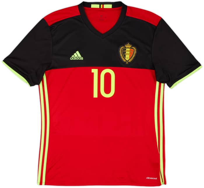 2016-17 Belgium Home Shirt E. Hazard #10 - 9/10 - (M)