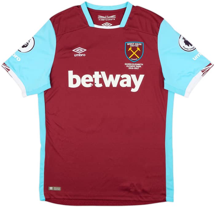 2016-17 West Ham Home Shirt Ayew #20 - 7/10 - (L)