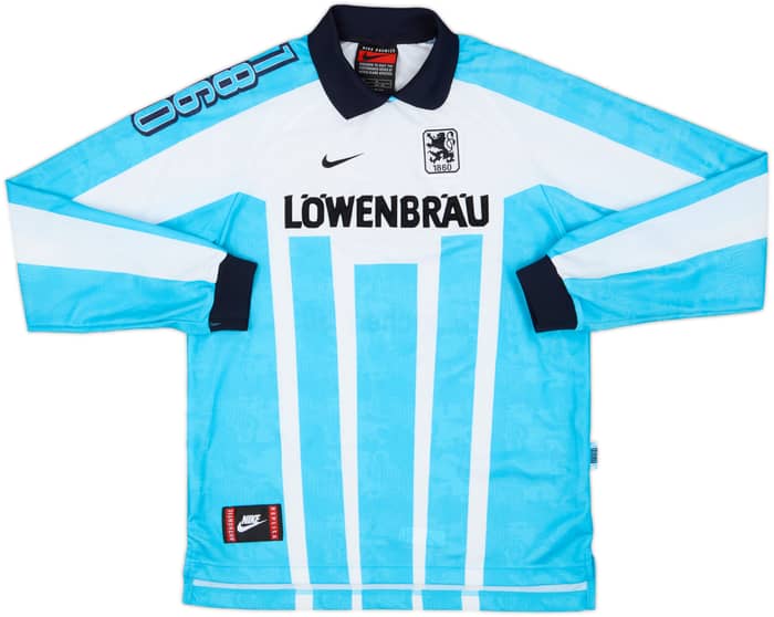 1996-97 1860 Munich Home L/S Shirt - 9/10 - (XL.Boys)
