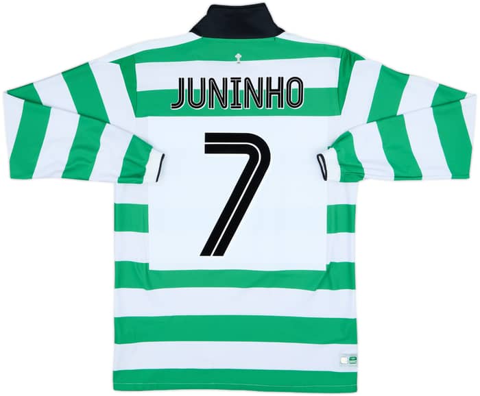 2004-05 Celtic Home L/S Shirt Juninho #7 - 8/10 - (S)