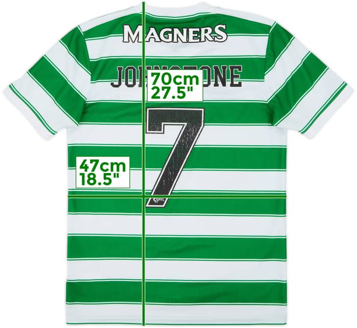 2021-22 Celtic Home Shirt Johnstone #7 - 5/10 - (S)