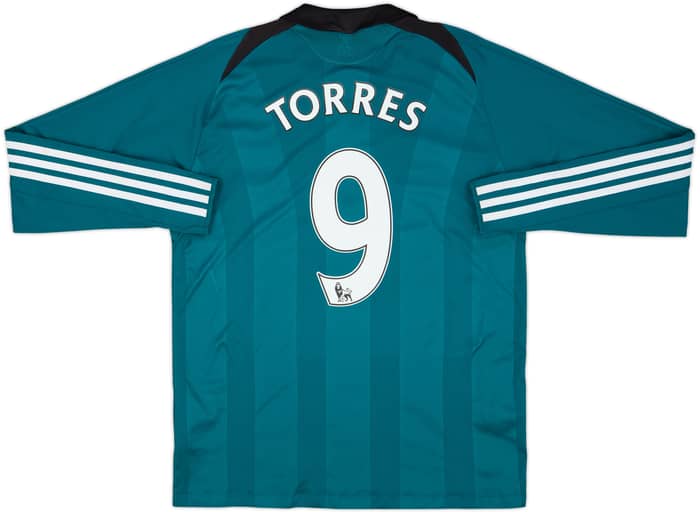 Camiseta de la tercera equipación del Liverpool 2008-09 manga larga Torres #9 - 8/10 - (S)