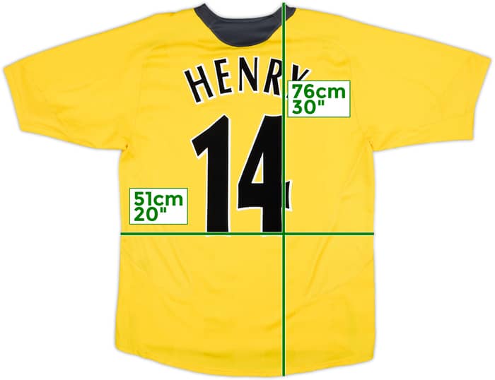 2005-06 Arsenal Away Shirt Henry #14 - 8/10 - (M)
