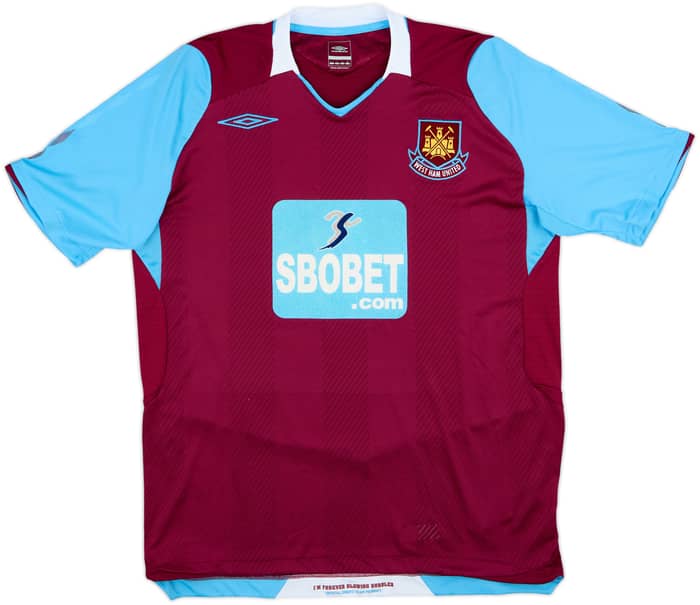2008-09 West Ham Home Shirt Noble #16 - 10/10 - (L)