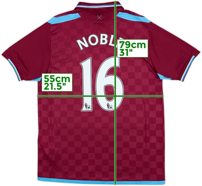 2009-10 West Ham Home Shirt Noble #16 - 10/10 - (M)