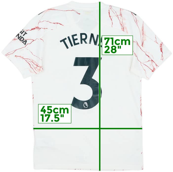 2020-21 Arsenal Away Shirt Tierney #3 - 8/10 - (S)