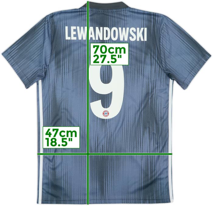 2018-19 Bayern Munich Third Shirt Lewandowski #9 - 10/10 - (S)
