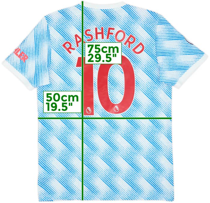 2021-22 Manchester United Away Shirt Rashford #10 - 6/10 - (M)