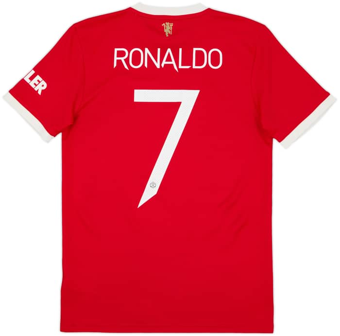 2021-22 Manchester United Home Shirt Ronaldo #7 - 8/10 - (S)