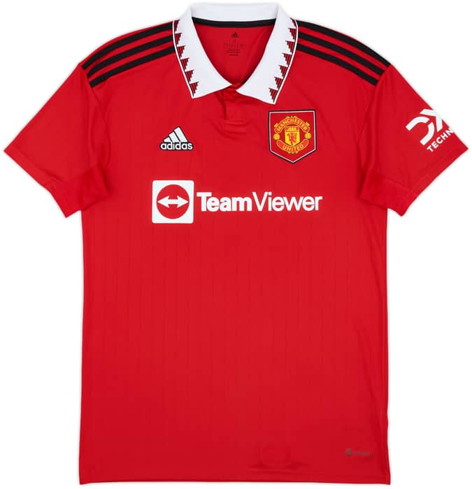 2022-23 Manchester United Home Shirt Martinez #6 - 9/10 - (M)