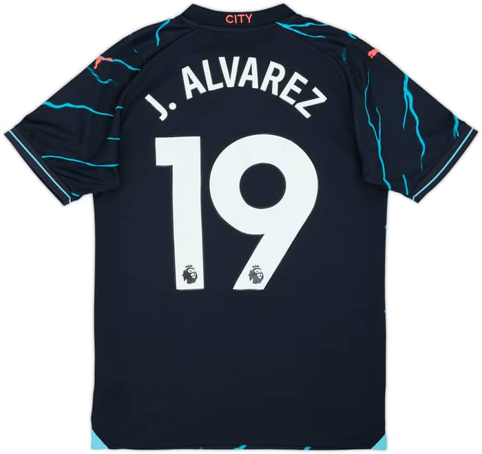 2023-24 Manchester City Third Shirt J. Alvarez #19 - 5/10 - (S)