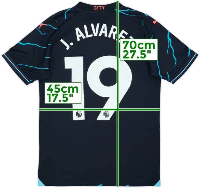 2023-24 Manchester City Third Shirt J. Alvarez #19 - 5/10 - (S)