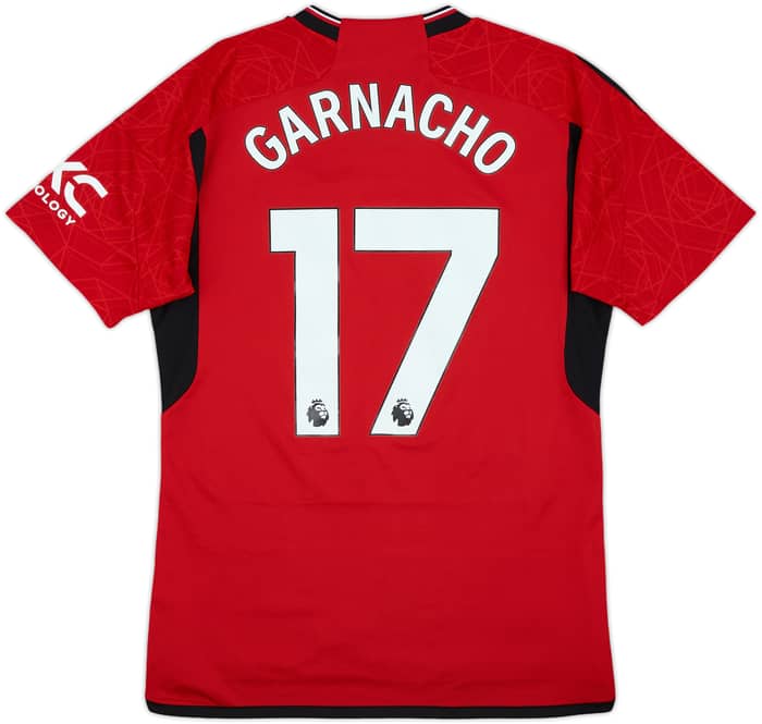 2023-24 Manchester United Home Shirt Garnacho #17 - 9/10 - (M)