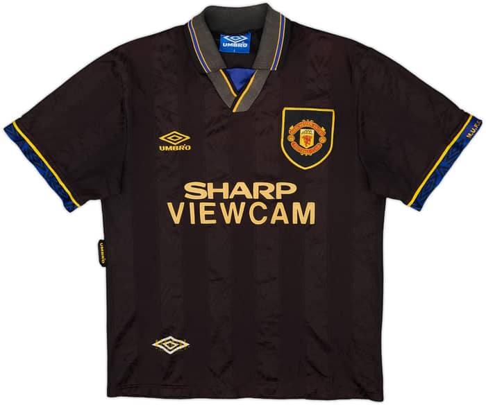 1993-95 Manchester United Away Shirt Cantona #7 - 5/10 - (S)