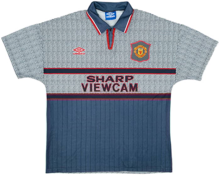 1995-96 Manchester United Away Shirt Cantona #7 - 8/10 - (L)
