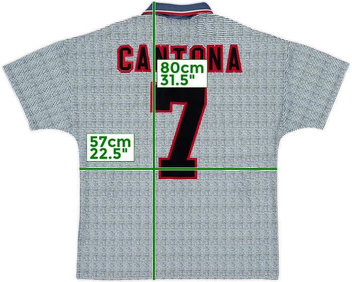 1995-96 Manchester United Away Shirt Cantona #7 - 8/10 - (L)