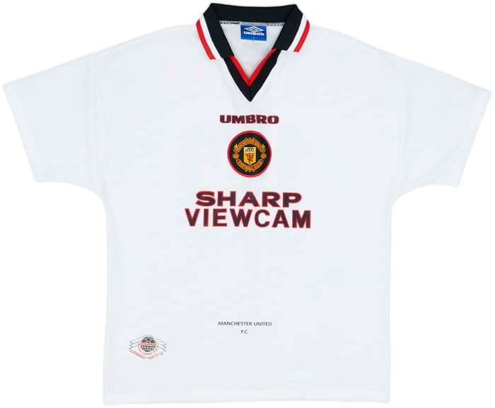 1996-97 Manchester United Away Shirt Beckham #10 - 8/10 - (L)