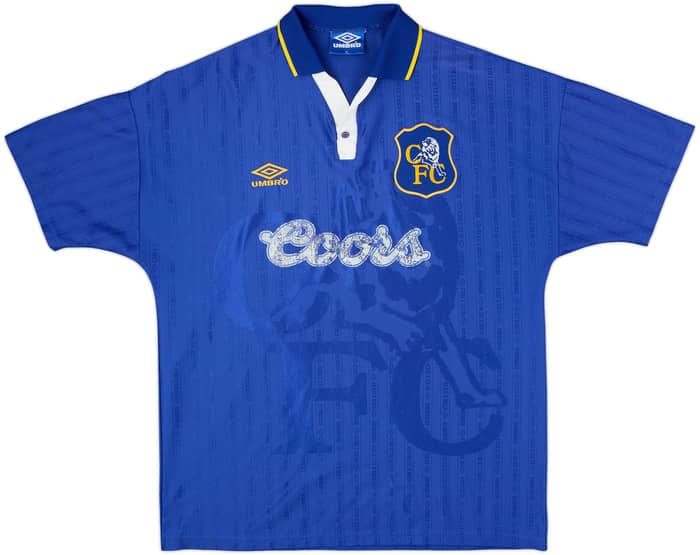 1995-97 Chelsea Home Shirt Zola #25 - 5/10 - (XL)