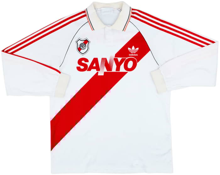 1992-94 River Plate Home L/S Shirt - 7/10 - (XL)