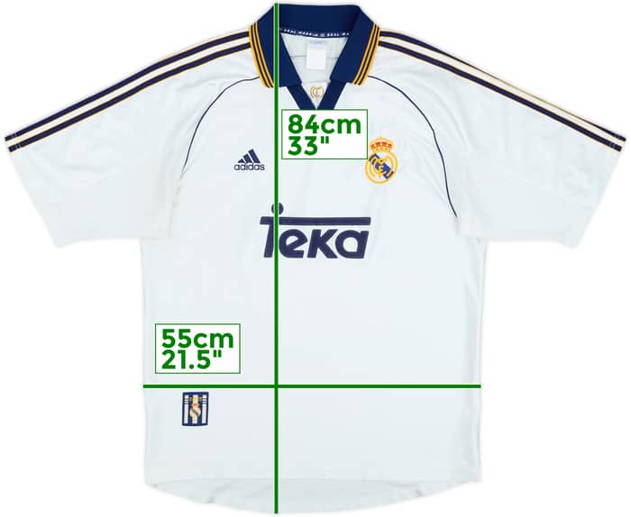1998-00 Real Madrid Home Shirt - 5/10 - (L)