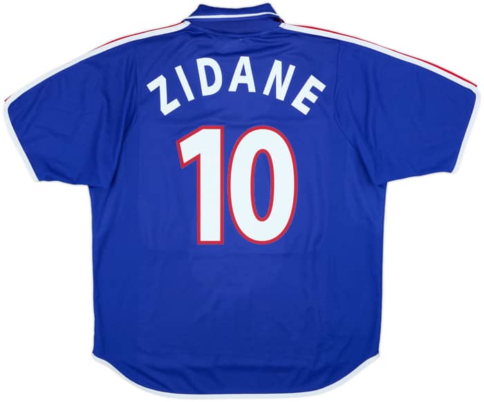 2000-02 France Home Shirt Zidane #10 - 8/10 - (XL)