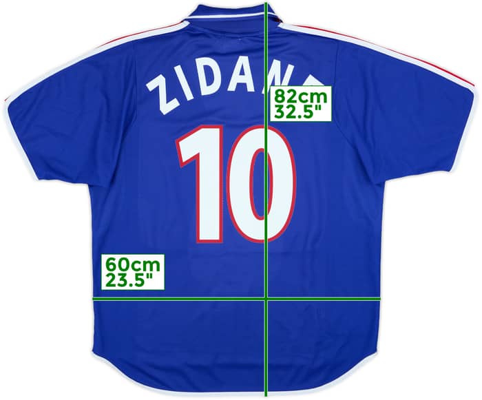 2000-02 France Home Shirt Zidane #10 - 8/10 - (XL)