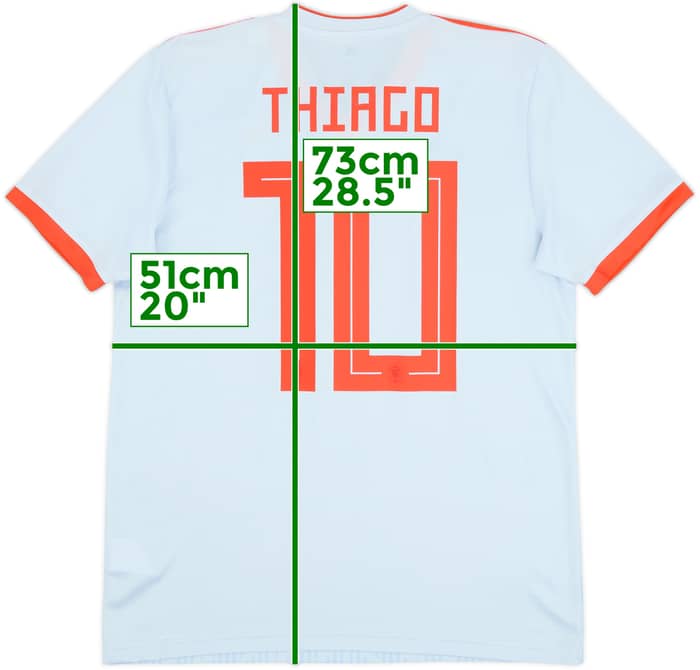 2018-19 Spain Away Shirt Thiago #10 - 10/10 - (M)