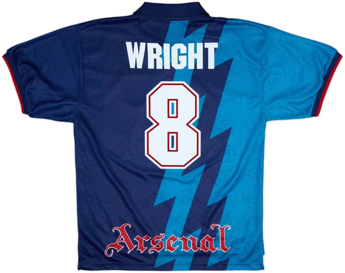 1995-96 Arsenal Away Shirt Wright #8 - 9/10 - (M)