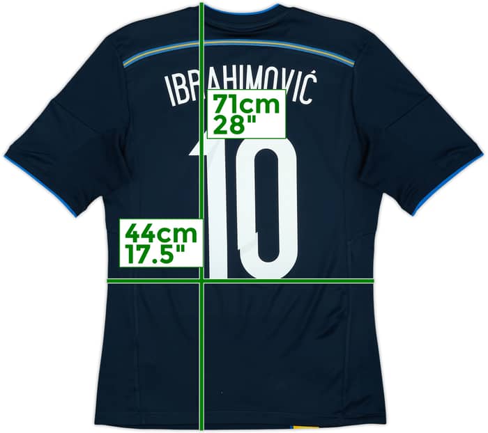 2014-16 Sweden Away Shirt Ibrahimovic #10 - 9/10 - (S)
