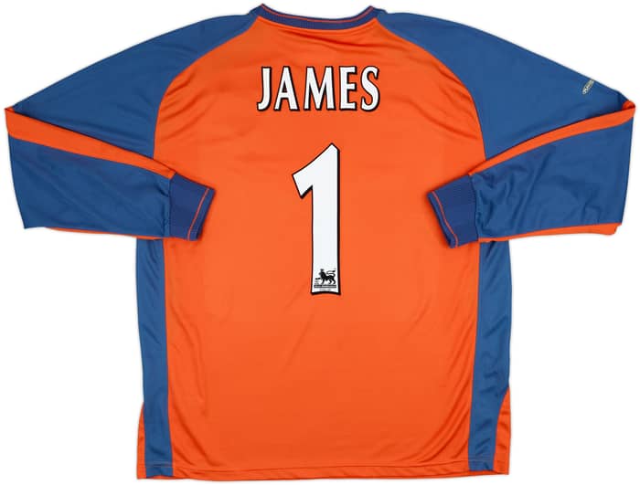 2003-04 Manchester City GK Shirt James #1 - 9/10 - (L)