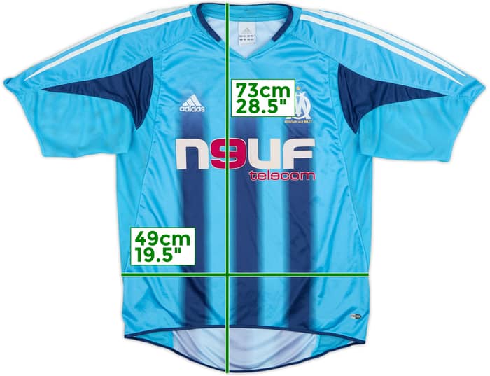 2004-05 Olympique Marseille Away Shirt Lizarazu #3 - 6/10 - (M)