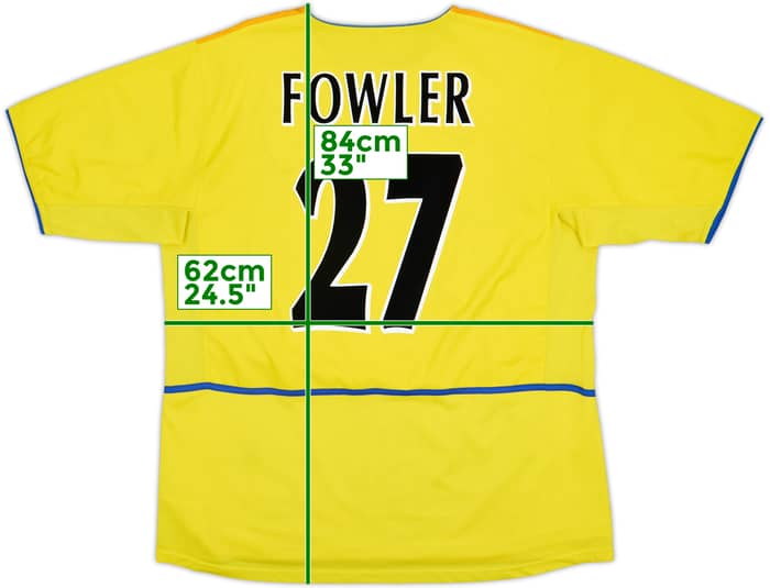2002-03 Leeds United Away Shirt Fowler #27 - 7/10 - (XL)