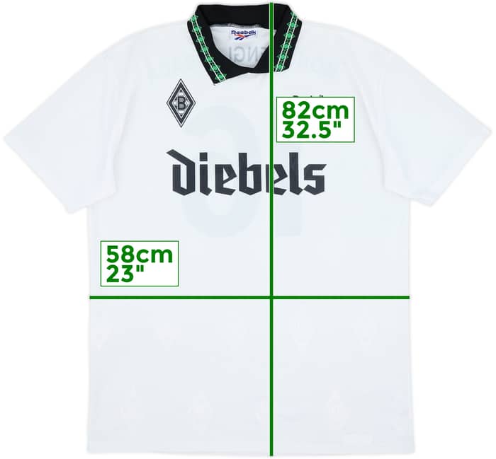 1995-96 Borussia Monchengladbach Home Shirt #16 - 9/10 - (L)