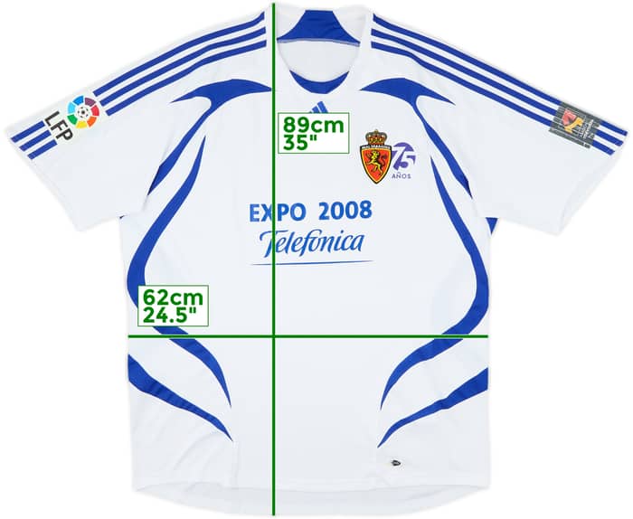 2008-09 Real Zaragoza Home Shirt - 6/10 - (XXL)