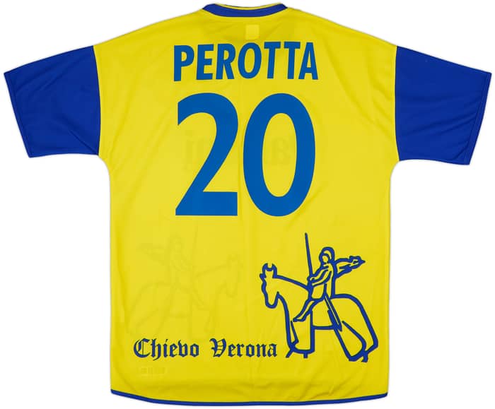 2002-03 Chievo Verona Home Shirt Perotta #20 - 9/10 - (L)