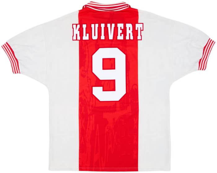 1996-97 Ajax Home Shirt Kluivert #9 - 9/10 - (M)