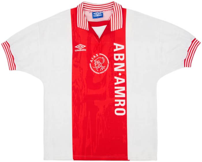 1996-97 Ajax Home Shirt Kluivert #9 - 9/10 - (M)