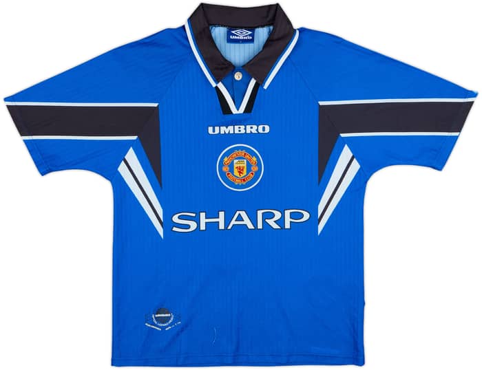 1996-98 Manchester United Third Shirt Cantona #7 - 8/10 - (Y)