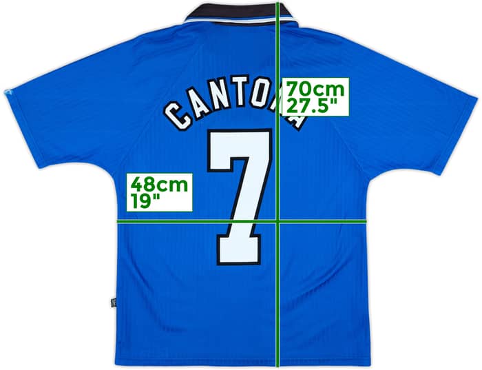 1996-98 Manchester United Third Shirt Cantona #7 - 8/10 - (Y)